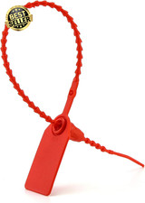 100 Pcs Anti-Tamper Plastic Security Seals Pull Ties Tags for Luggage Fire Extin