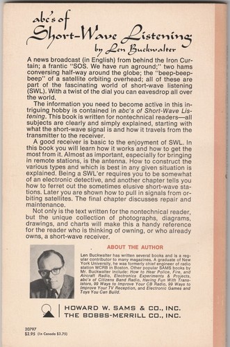abc's of Short-Wave Listening 1972 Len Buckwalter paperback 3rd Edition e6 - Picture 2 of 12