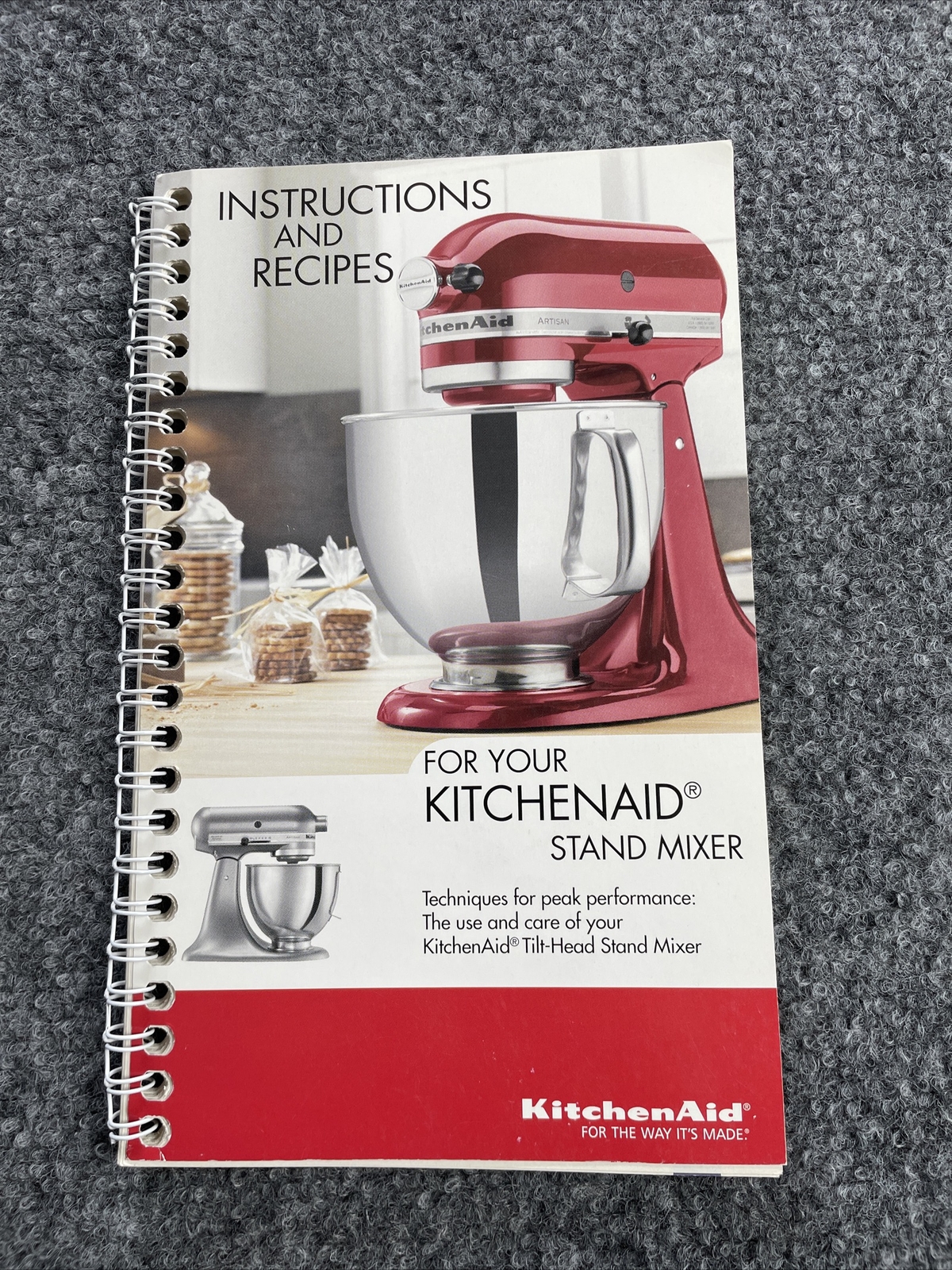 Kitchenaid Stand Mixer Instructions And Recipes Booklet Owners Manual