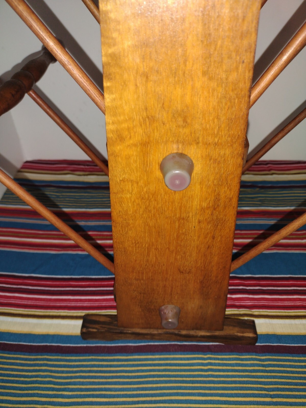 Vintage 3 Tier Wooden Spindle Magazine Rack | eBay