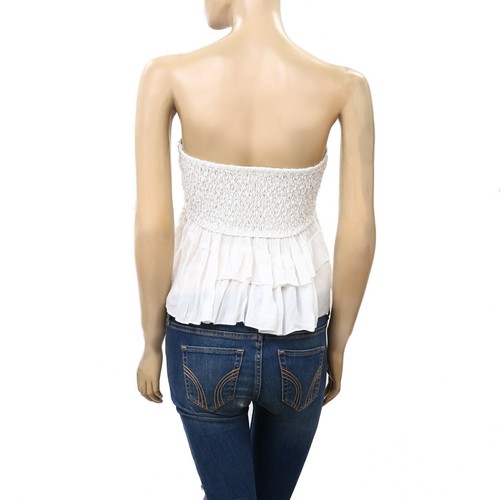 Intimately Free People Adella Corset Blouse Top Tube Lace Tiered White S 280598 - Bild 7 von 8