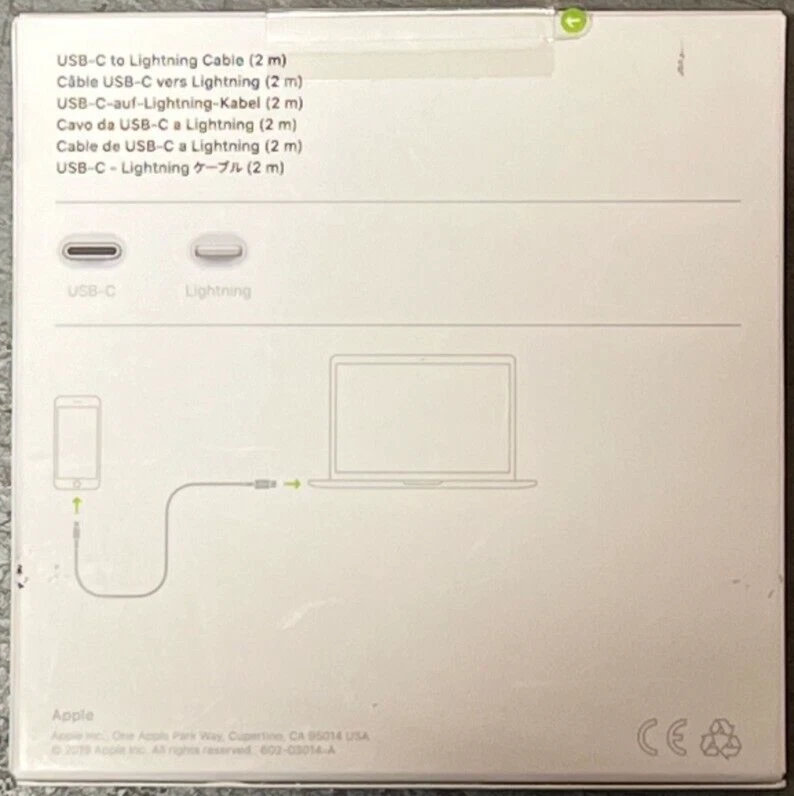 Apple MKQ42AM/A USB-C to Lightning Cable ( 2 m ) - White - Image 2 of 3