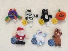 Starbucks Collector Sets 11  12 Halloween  Christmas Finger Puppets 2002 MWT