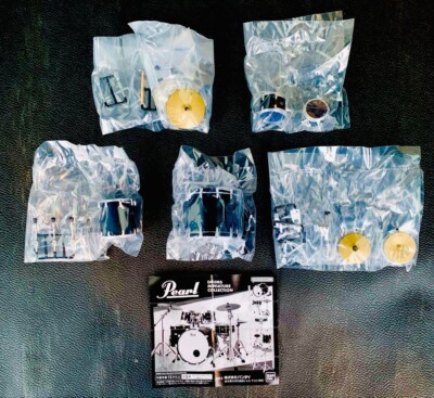 Pearl Drums Miniature Collection Complete set 5 Capsule Toy