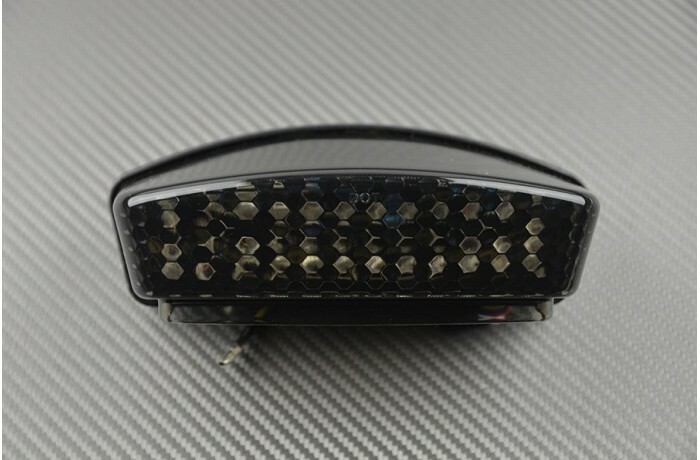 Feu LED fumé avec clignotants intégrés pour moto Buell M2 Cyclone 98-02