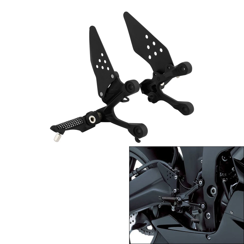Juego de soportes de reposapiés delanteros para KAWASAKI Ninja ZX6R 2009-23 ZX636 13-23 Foto 2 de 4