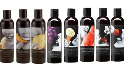 Earthly Body Flavored Edible Massage Oil Natural Vegan Choose Flavor