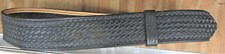 Belt Black Basket Weave 1 1/2" Heavy Duty Leather Gun Carry Holster 32-38