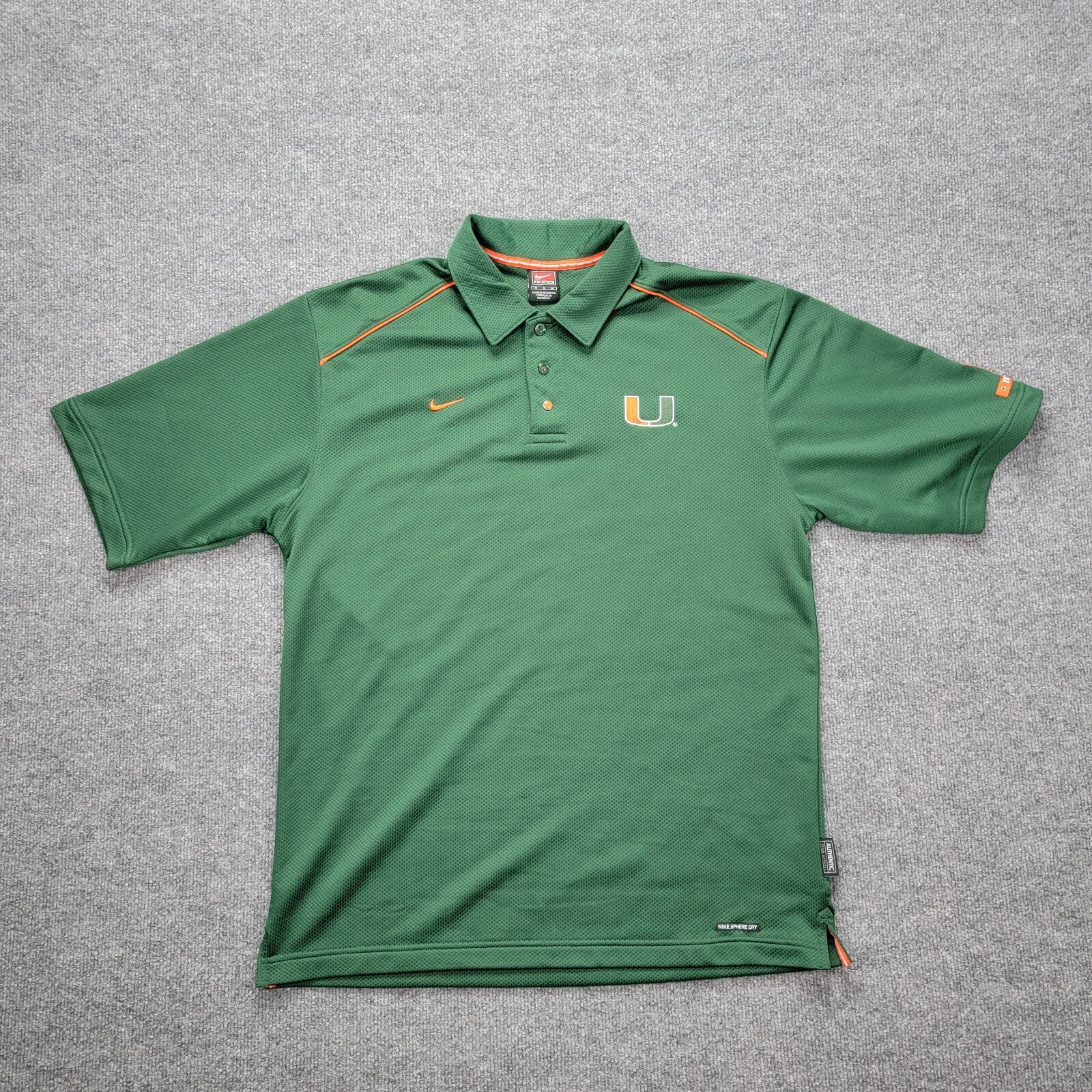 nike miami hurricanes polo
