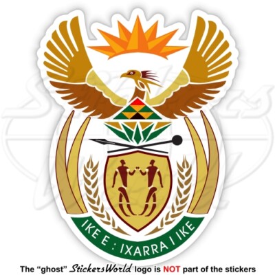 SÜDAFRIKA Wappen National Emblem RSA, 90mm Vinyl Aufkleber