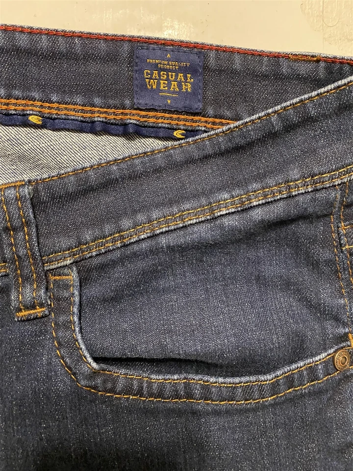 Pantalones de mezclilla Camel Active 42 x 34 Houston calce recto lavado oscuro flexibles Foto 3 de 4