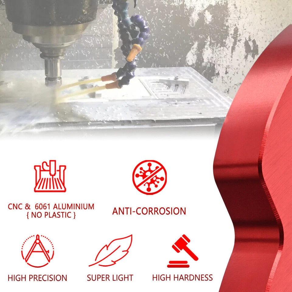 Rear Sprocket Guard Aluminum Red For Honda TRX250 TRX300 TRX400X TRX450R 2x4 4x4 Foto 3 de 4