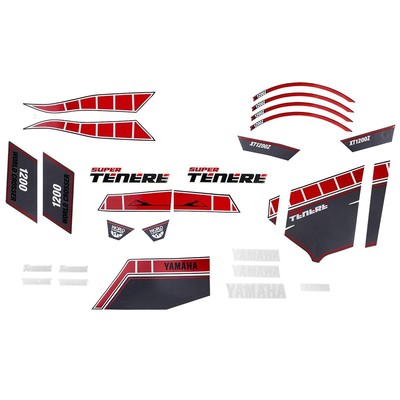 Yamaha Super Tenere Worldcrosser Graphics Kit In Red Genuine Yamaha Brand New Ebay