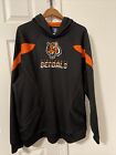 Cincinnati Bengals Sweatshirt Mens 2Xl Black Hoodie Heavy Pullover Nfl Football