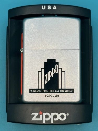 Vintage 2003 A Week’s Trial Chrome Zippo Lighter NEW