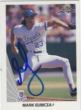 Autographed Signed 1990 Leaf 145 Mark Gubicza Kansas City Royals