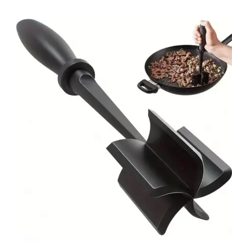 1pc Heat Resistant Meat Chopper & Shredder - For Ground Beef, Burgers, and More