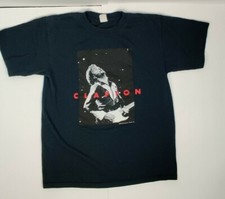 EC Eric Clapton 2004 Tour Concert Black T-Shirt Size M 100% Cotton