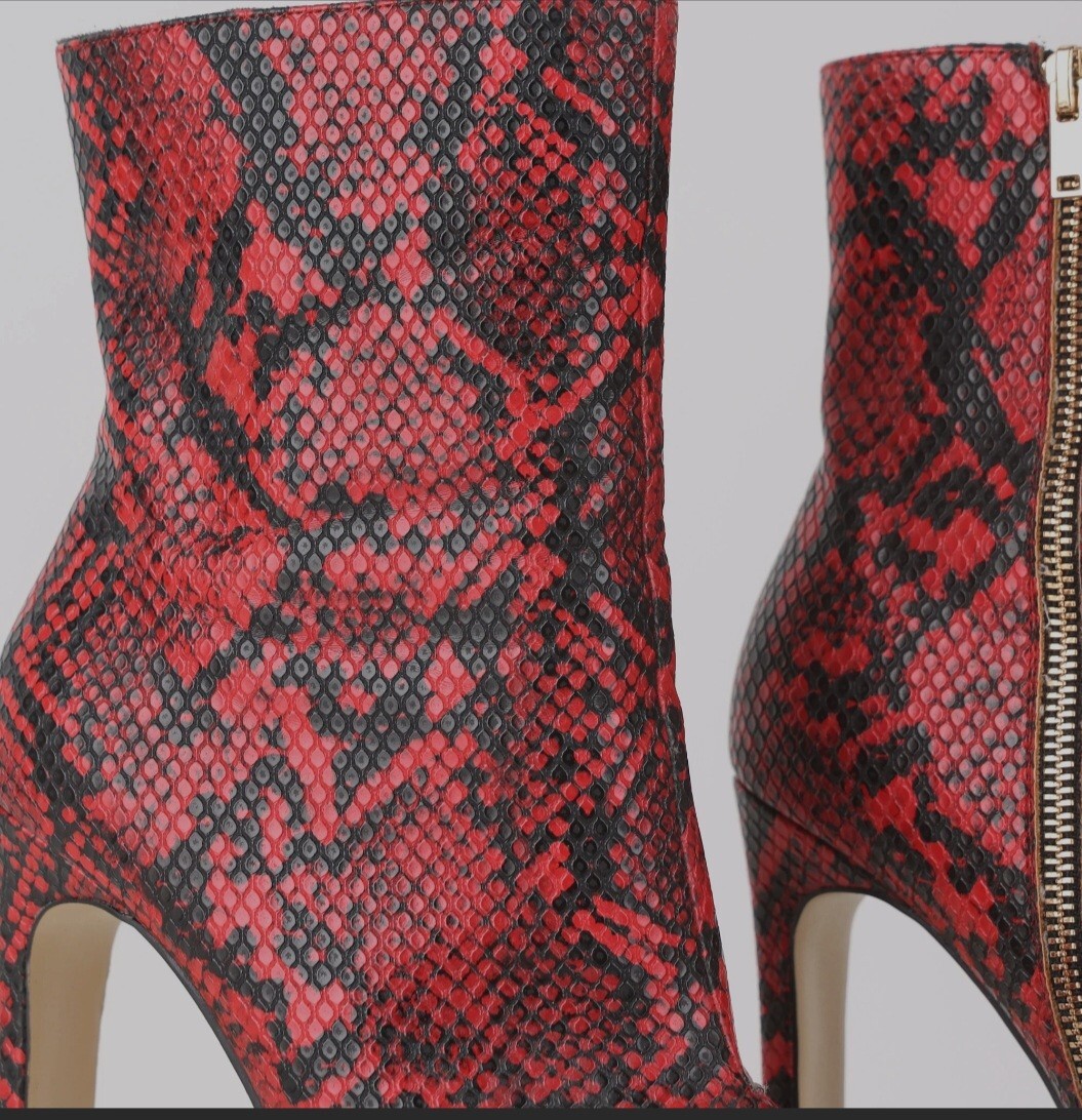 ❤️Mistress Rocks snake print,Ankle Boots, Size 4❤️ UK