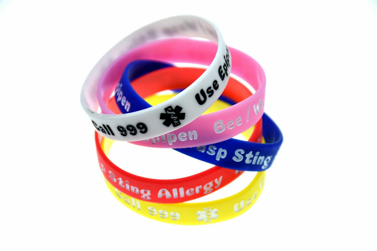 Peanut Allergy Silicone Bracelet Medical Alert| Alibaba.com