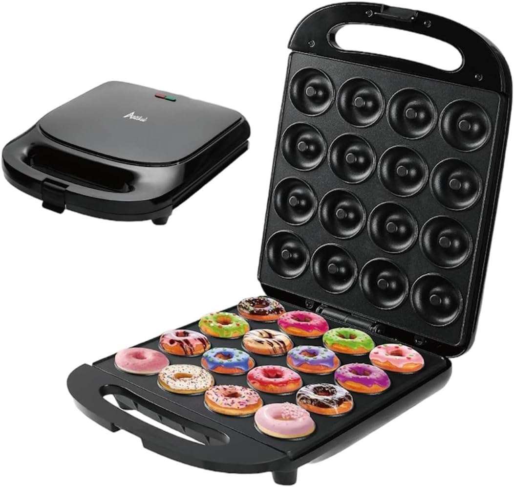 Mini Donut Waffle Maker for Quick Breakfast Snacks and Desserts-image