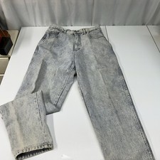 VTG 80 s Stefano International Acid Washed Mom Jeans Sz 12 Tapered Leg