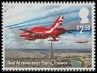 GB 5184c Red Arrows over Paris, France £2.50 single MNH 2024