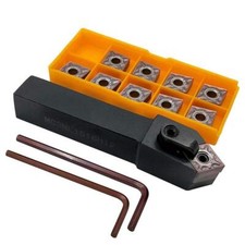 1 pcs MCSNL1616H12 Lathe Turning Tool Holder + 10pcs CNMG120408-MA VP15TF Car...