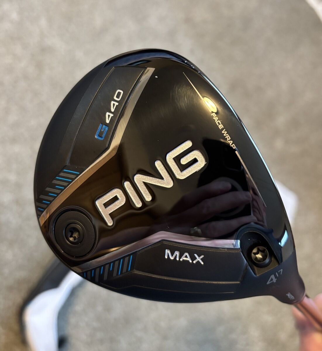 Ping G440 Max 4 wood 17* Headcover & adjustable strap Hat w Ping G440 Max 4 wood 17* Headcover & adjustable strap Hat w