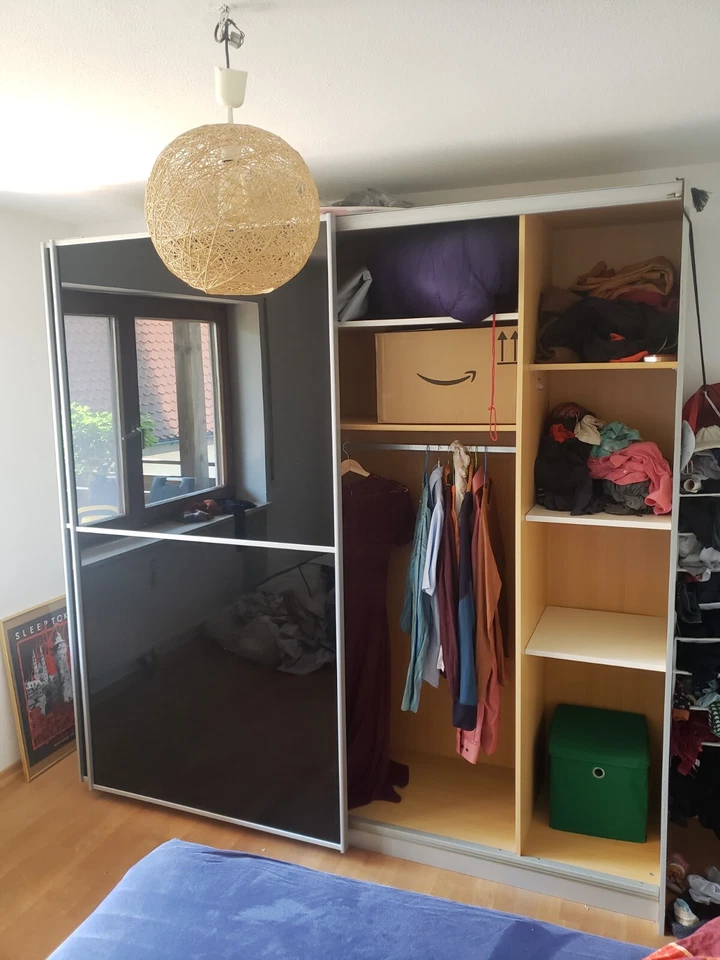 Kleiderschrank schwebetüren gebraucht Schlafzimmer 225cm × 221cm × 64cm