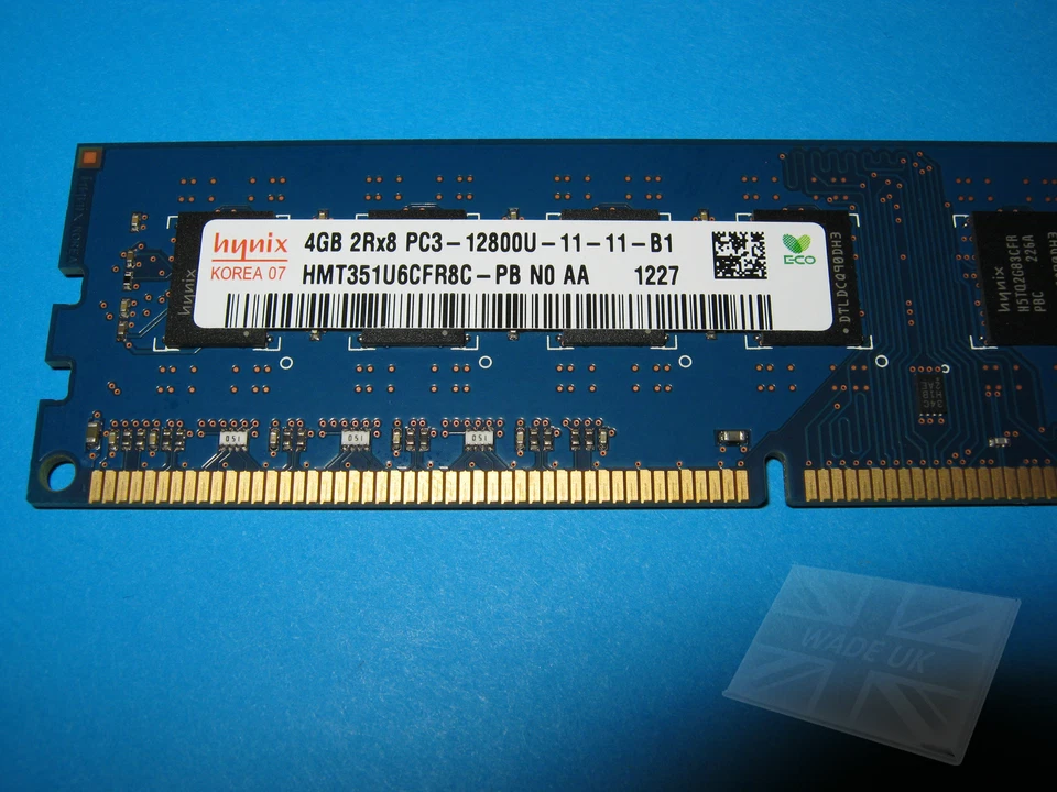 Hynix 4GB HMT351U6CFR8C-PB N0 AA PC3-12800U 1600MHz DDR3 Desktop Memory - Image 3 of 3