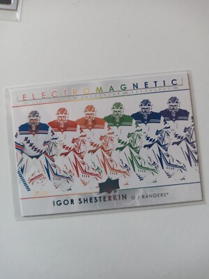 2021-22 Upper Deck Igor Sheskerkin Electromagnetic #EM-23 New York Rangers