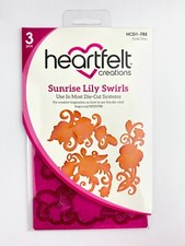 Heartfelt Creations - SUNRISE LILY SWIRLS - Craft Die