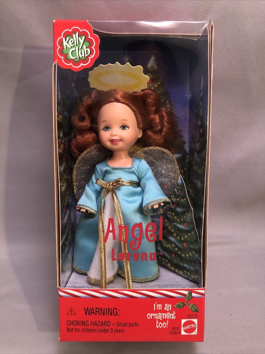 Mattel 2001 Barbie KELLY CLUB ANGEL LORENA Christmas Doll Ornament