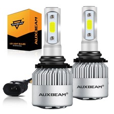 AUXBEAM 9006 LED Headlight Super Bright Bulbs Kits White 8000LM Low Beam 6500K