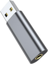 ZJKJHJY USB to 3.5Mm Jack Audio Headset Adapter, Ps4/Ps5/Pc/Laptop Compatible wi