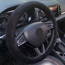 Fluffy Steering Wheel Cover Short Plush Auto Accories For Men And