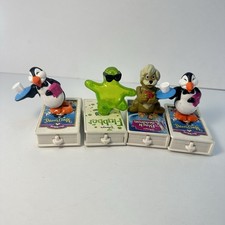 Vintage Set Disney VHS Train Car McDonalds Poppins Happy Meal Lot Of 4 1998