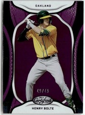 2023 Panini Chronicles #13 Henry Bolte Certified Purple #/49