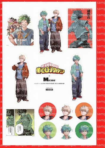 MEN's NON-NO Aug/Sep 2025 Magazine My Hero Academia with Acrylic Stand & Sticker - Foto 4 di 4