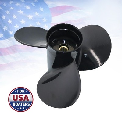 9 x 10.5 Outboard Propeller For Mercury Motor 6-15 hp SeaPro/Marathon 8 Spline