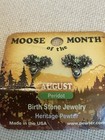 Vintage Pewter Peridot Moose Necklace & Earrings Set — photo 3