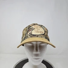 Bass Pro Shops Hat Cap Snap Back One Size Mens Camo Tan RedHead Fishing