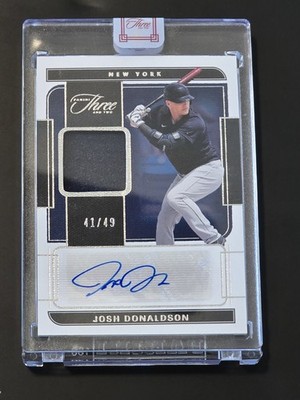 2022 Panini Three and Two - Auto  Jerseys Full Count #AJ-DO Josh Donaldson /49