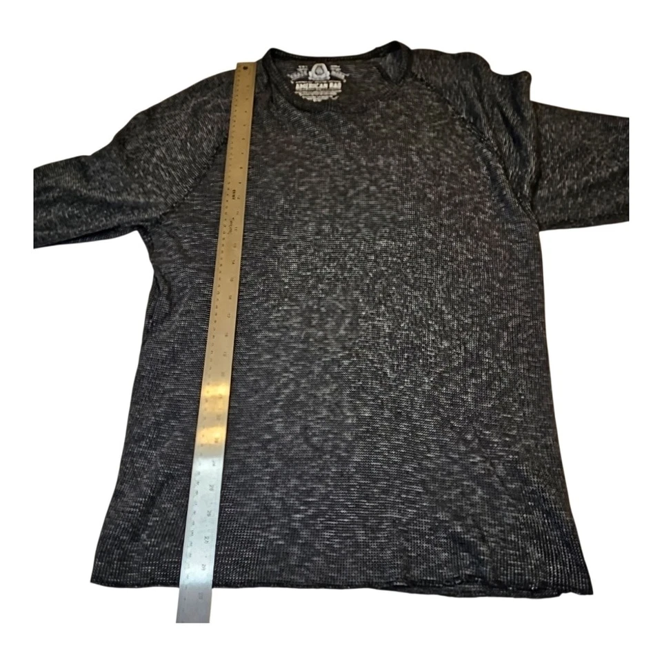 CAMISETA AMERICAN RAG MANGA LARGA PUNTO GOFRE TALLA XL GRIS Foto 4 de 4