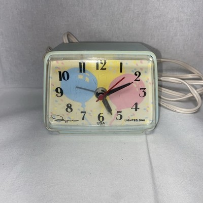 Balloon Alarm Clock Toastmaster Ingraham Vintage Electric Desk Clock 49-241