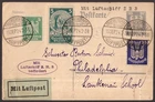 Germany, 1924 Zeppelin ZR3 flown postal card to USA     -IB30