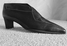 Kämpgen Elegante Hochfront Pumps Schwarz Leder Handmade EU 39