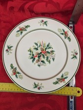 Noritake Christmas Holly Dinner Plate 10 1/2 