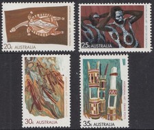 Australia  1971 Aboriginal Art set  SG 494 - 497   mounted mint